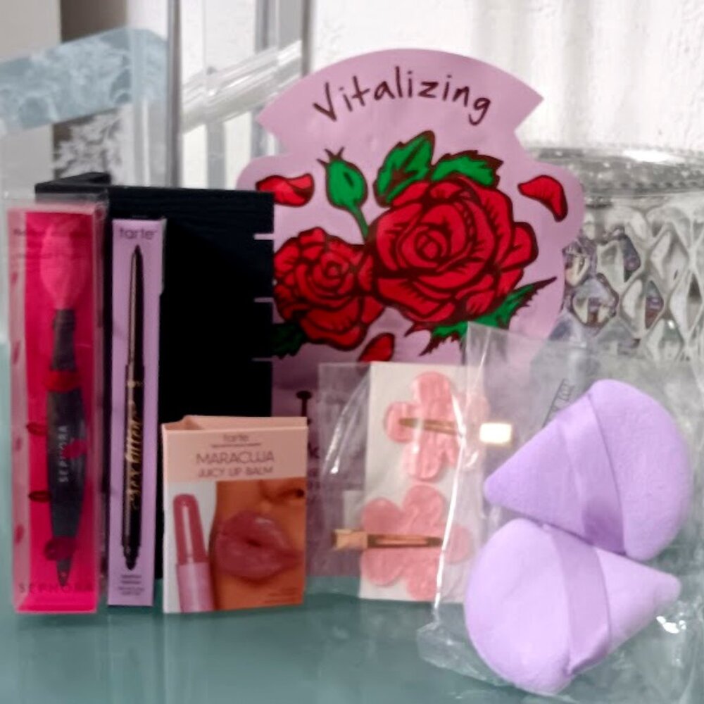 MACY'S 8pc SET/LOT Makeup/Face & Hair Items: TARTE/SEPHORA/TONY MOLY**NEW!